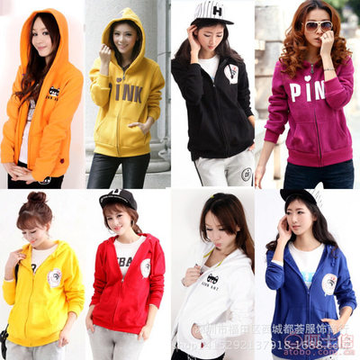 秋冬女裝連帽衛衣新潮流 地攤網抓絨棒球服廠家直銷解析